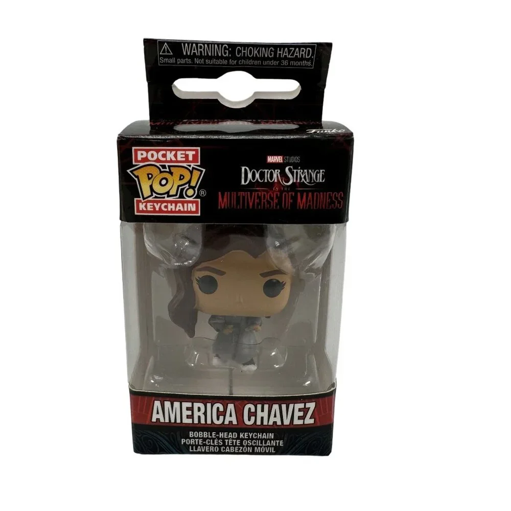 Funko Pop! Keychain Lot: America Chavez, Gorr, & Kingo - Marvel Multiverse Madne